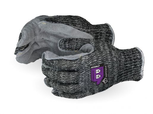 #STAWLP - Superior Glove® TenActiv™ High Cut Resistant Gloves With Split-Leather Palm